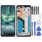 Écran LCD TFT pour Nokia 7.2 TA-1196 Digitizer Assemblage complet avec cadre (Noir)